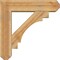 Ekena Millwork Merced Craftsman Rough Sawn Bracket w/ Offset Brace, Western Red Cedar, 8"W x 32"D x 32"H BKT0806X32X32MRC04RWR - alternate 3